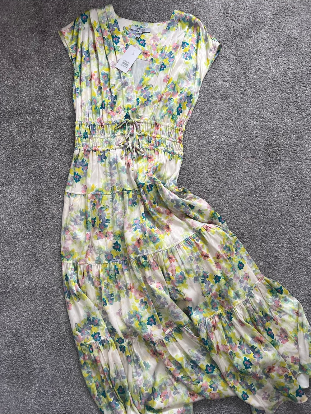 Derek Lam 10 Crosby Fatima Floral Midi Dress NWT - Picture 11 of 12